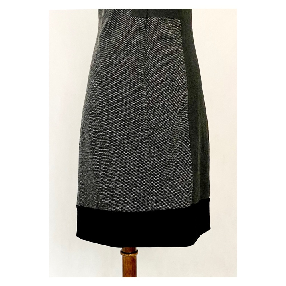 White House Black Market Tweed Color Block Dress - Picture 8 of 11
